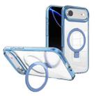 For iPhone 17 Air Kalebol MagSafe Holder Simple Clear TPU Phone Case(Blue) - 1