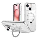 For iPhone 15 Kalebol MagSafe Holder Simple Clear TPU Phone Case(Transparent) - 1