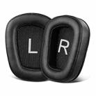 1 Pair Printing Insert Replacement Earpads For Logitech G533 / G633 / G635 / G933 / G935, Material:Protein Leather(Black Mesh) - 1