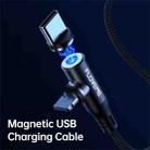 FLOVEME YXF212896 3 In 1 2.1A 8 Pin + Type-C / USB-C + Micro USB Elbow Head Design Magnetic Charging Cable, Length: 1m(Black) - 2