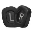 For Alienware AW988 1 Pair Ice Silk Cloth Ice Feeling Snap-on Type Earphone Covers(Black) - 1