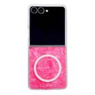 For Samsung Galaxy Z Flip7 5G Pearlescent Shell Texture MagSafe Phone Case(Red) - 1