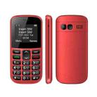 MXMID B210 Keypad Phone, 1.77 inch SC6531E, LED Flashlight, Big Keyboard Big Fonts, SOS, Network: 2G, Dual SIM, Plug:EU Plug(Red) - 1