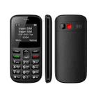 MXMID B210 Keypad Phone, 1.77 inch SC6531E, LED Flashlight, Big Keyboard Big Fonts, SOS, Network: 2G, Dual SIM, Plug:UK Plug(Black) - 1