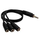3 in 1 DC 3.5mm Audio Cable with Stereo(Black) - 2