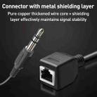 3.5mm Male to RJ45 Female Network Port Touch Screen Adapter Cable for Thunderstone(Black) - 3