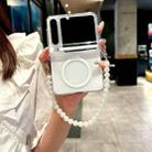 For Huawei Pura X Side Buckle Axis Transparent MagSafe Phone Case with Bracelet - 2