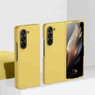 For Samsung Galaxy Z Fold5 Kalebol Ultra-thin Shockproof PC Phone Case(Yellow) - 1