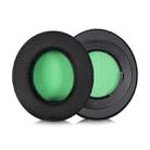 1 Pair Rotating Snap-on Replacement Earpads For Razer Kraken Pro V2, Material:Football Net Fabric(Black Green) - 1