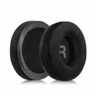 1 Pair Flannel Splicing Earphone Replacement Earpads Pads For Philips SHP9500(Black) - 1