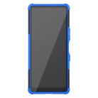 For Sony Xperia L4 Tire Texture Shockproof TPU + PC Protective Case with Holder(Blue) - 3