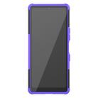 For Sony Xperia L4 Tire Texture Shockproof TPU + PC Protective Case with Holder(Purple) - 3