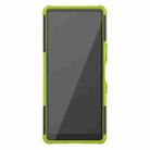 For Sony Xperia L4 Tire Texture Shockproof TPU + PC Protective Case with Holder(Green) - 3