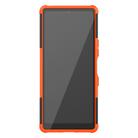 For Sony Xperia L4 Tire Texture Shockproof TPU + PC Protective Case with Holder(Orange) - 3