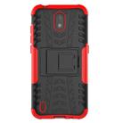 For Nokia 1.3 Tire Texture Shockproof TPU + PC Protective Case with Holder(Red) - 2