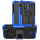 For Nokia 1.3 Tire Texture Shockproof TPU + PC Protective Case with Holder(Blue) - 1