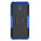 For Nokia 1.3 Tire Texture Shockproof TPU + PC Protective Case with Holder(Blue) - 2