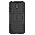 For Nokia 1.3 Tire Texture Shockproof TPU + PC Protective Case with Holder(Black) - 2