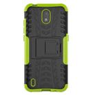 For Nokia 1.3 Tire Texture Shockproof TPU + PC Protective Case with Holder(Green) - 1