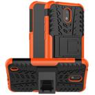 For Nokia 1.3 Tire Texture Shockproof TPU + PC Protective Case with Holder(Orange) - 1