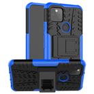 For Google Pixel 5 Tire Texture Shockproof TPU + PC Protective Case with Holder(Blue) - 1