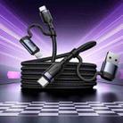 Yesido CA200 1.2m 60W USB / Type-C to Type-C / 8 Pin Fast Charging Data Cable(Black) - 2