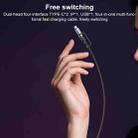 Yesido CA200 1.2m 60W USB / Type-C to Type-C / 8 Pin Fast Charging Data Cable(Black) - 4