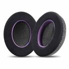 2pcs Insert Replacement Earpads For Razer Standard X / Kraken X / V3 X, Material:Ice Leather Fabric(Black Purple) - 1