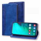 For Samsung Galaxy A80 / A90 Business Stitching Horizontal Flip Leather Case with Double Folding & Bracket & Card Slots & Photo Frame & Wallet(Sapphire Blue) - 1