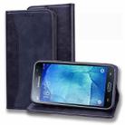 For Samsung Galaxy J3 / J310 Business Stitching Horizontal Flip Leather Case with Double Folding & Bracket & Card Slots & Photo Frame & Wallet(Black) - 1