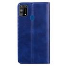 For Samsung Galaxy M31 Business Stitching Horizontal Flip Leather Case with Double Folding & Bracket & Card Slots & Photo Frame & Wallet(Sapphire Blue) - 3