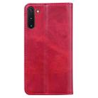For Samsung Galaxy Note 10 Business Stitching Horizontal Flip Leather Case with Double Folding & Bracket & Card Slots & Photo Frame & Wallet(Red) - 3