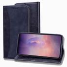 For Samsung Galaxy Note20 Ultra Business Stitching Horizontal Flip Leather Case with Double Folding & Bracket & Card Slots & Photo Frame & Wallet(Black) - 1