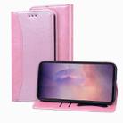 For Samsung Galaxy Note20 Ultra Business Stitching Horizontal Flip Leather Case with Double Folding & Bracket & Card Slots & Photo Frame & Wallet(Rose Gold) - 1