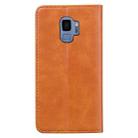 For Samsung Galaxy S9 Business Stitching Horizontal Flip Leather Case with Double Folding & Bracket & Card Slots & Photo Frame & Wallet(Brown) - 3