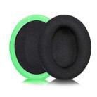 2pcs Insert Replacement Earpads For Razer Kaira, Material:Football Net Fabric(Black Green) - 1