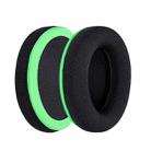 2pcs Insert Replacement Earpads For Razer Kaira, Material:Football Net Fabric(Black Green) - 2