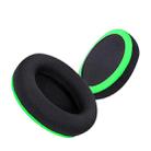 2pcs Insert Replacement Earpads For Razer Kaira, Material:Football Net Fabric(Black Green) - 3
