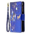 For Samsung Galaxy S20 FE 5G / S20 Lite Colored Drawing Pattern Zipper Horizontal Flip Leather Case with Holder & Card Slots & Wallet(Purple Butterflies) - 2