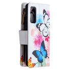 For Samsung Galaxy S20 FE 5G / S20 Lite Colored Drawing Pattern Zipper Horizontal Flip Leather Case with Holder & Card Slots & Wallet(Two Butterflies) - 3