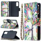 For Samsung Galaxy S20 FE 5G / S20 Lite Colored Drawing Pattern Zipper Horizontal Flip Leather Case with Holder & Card Slots & Wallet(Tree) - 1