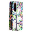 For Samsung Galaxy S20 FE 5G / S20 Lite Colored Drawing Pattern Zipper Horizontal Flip Leather Case with Holder & Card Slots & Wallet(Tree) - 3