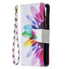 For Samsung Galaxy S20 FE 5G / S20 Lite Colored Drawing Pattern Zipper Horizontal Flip Leather Case with Holder & Card Slots & Wallet(Sun Flower) - 1