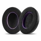 2 Pack Breathable Mesh Earphone Replacement Earpads Pads For Philips SHP9500(Black Purple) - 1