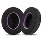 2 Pack Ice Gel Earphone Replacement Earpads Pads For Philips SHP9500(Black Purple) - 1