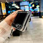 For Samsung Galaxy Z Flip5 Glitter Powder Dots Pattern Phone Case with Bow Bracelet(Black) - 3