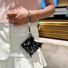 For Samsung Galaxy Z Fold5 Glitter Powder Dots Pattern Phone Case with Bow Bracelet(Black) - 3