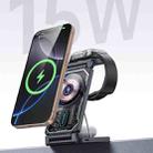 Yesido DS25 3-in-1 Foldable Magnetic Wireless Charging Station(Black) - 2