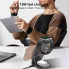 Yesido DS25 3-in-1 Foldable Magnetic Wireless Charging Station(Black) - 3