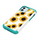 For iPhone 12 mini Coloured Drawing Pattern PU Skinny + TPU Protective Case(Sunflower) - 1